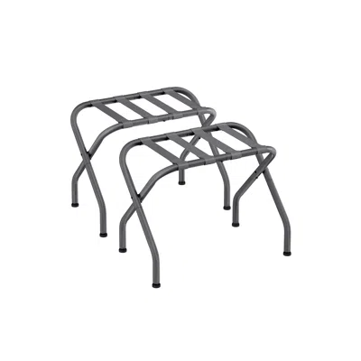 Breebe 27.2"d X 15"w X 20.5"h Luggage Rack Forest Slate Gray