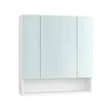 Breebe 27.6" Wide Bathroom Mirror With Storage Cloud White