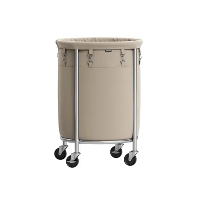 Breebe 29 Gal. Laundry Basket With Wheels In Black