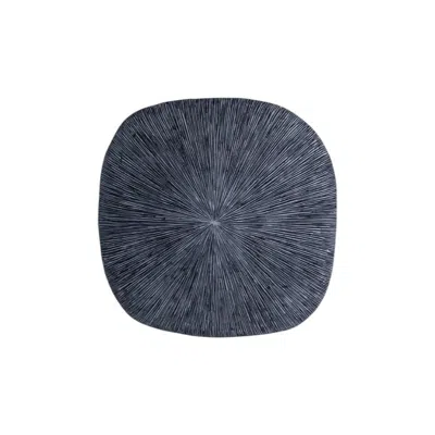 Breebe 29" X 29" X 2" Grey, Sandstone, Ribbed, Square - Wall Decor