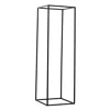 Breebe 2-pack Wedding Flower Stand Black Metal Geometric Column Frame Rectangular - Versatile Floral Pedest