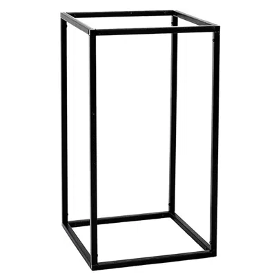 Breebe 2-pack Wedding Flower Stand Matte Black Metal Geometric Column Frame Rectangular - Versatile Floral 