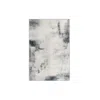 Breebe 2x3 Ft Area Rug, Modern Abstract Style In Gray