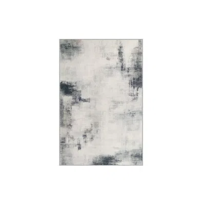 Breebe 2x3 Ft Area Rug, Modern Abstract Style In Gray