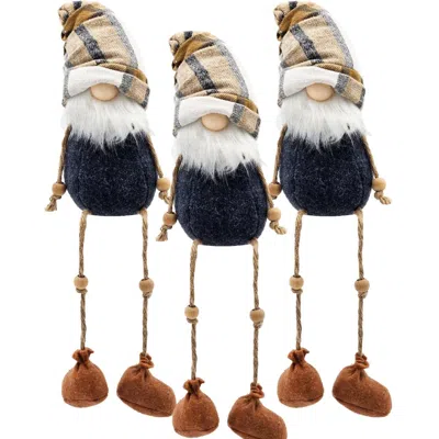 Breebe 3 Pcs Fall Thanksgiving Gnome Decorations Harvest Table Ornaments Holiday Gift In Multi