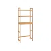 Breebe 3-tier Bamboo Over Toilet Bathroom Organizer With Adjustable Shelf