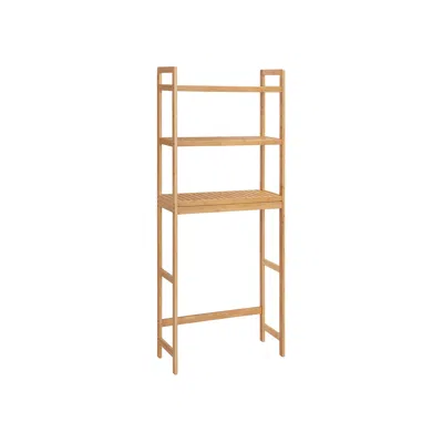 Breebe 3-tier Bamboo Over Toilet Bathroom Organizer With Adjustable Shelf