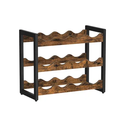 Breebe 3-tier Countertop Wine Rack Organizer In Brown
