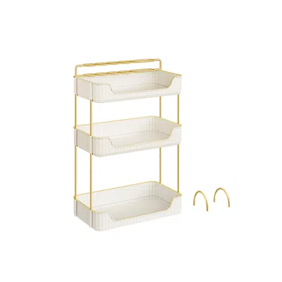 Breebe 3-tier Makeup Organizer - Cloud White