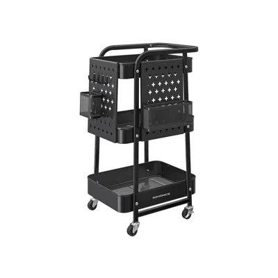 Breebe 3-tier Storage Cart With Wheels In Black