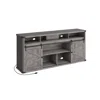 Breebe 23.9" High Tv Stand For Tvs Up To 75 Inches Misty Gray