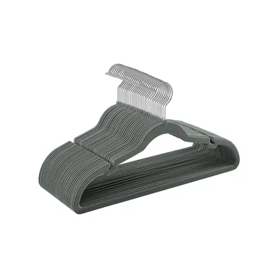 Breebe 30-pack Velvet Clothes Hangers Gray