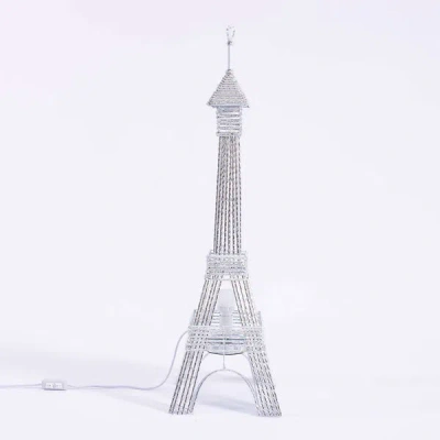 Breebe 3.5ft Color Changing Led Metal Eiffel Tower Columns Led Lamp, Night Light Wedding Centerpiece