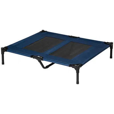 Breebe 36 X 30 Inch Elevated Cooling Dog Cot With Mesh Ventilation In Brown