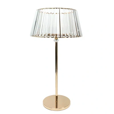 Breebe 38" Crystal Pendant Candle Holders, Classic Empire Lamp Shade Style In Gold, Votive Candle Stand For