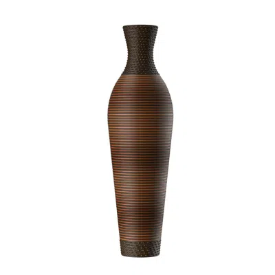 Breebe 39 Inch Tall Designer Floor Vases Two Tone Dark Brown Living Room Bedroom Decor