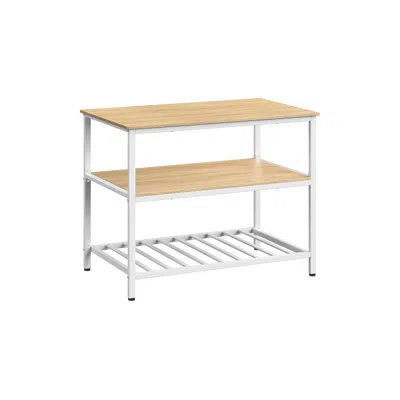 Breebe 39.4 Inches Kitchen Shelf With Large Worktop
