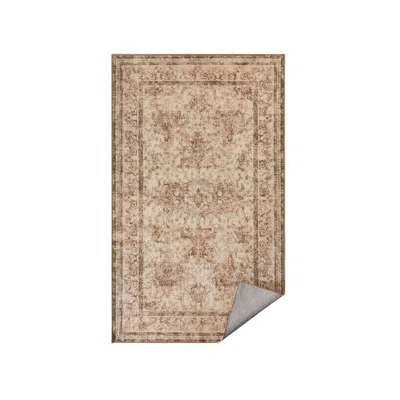 Breebe 3'w X 5'l Living Room Rug, Farmhouse Style - Cappuccino Beige In Brown