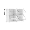 Breebe 4-cube Plastic Shoe Rack With Doors Cloud White