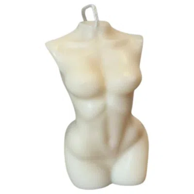 Breebe 4" Ivory Vanilla Scented Dimensional Female Form Candle