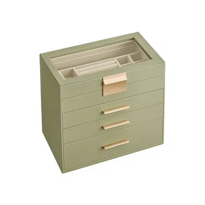 Breebe 4-layer Jewelry Organizer Green