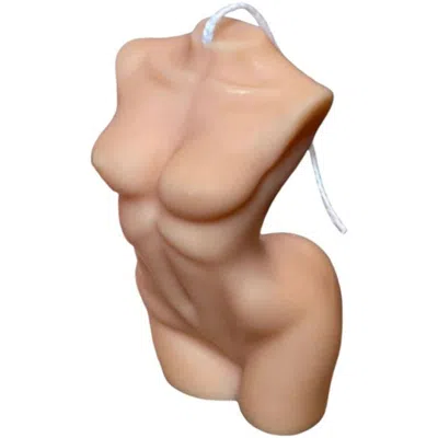 Breebe 4" Natural Vanilla Scented Dimensional Female Form Candle In Brown