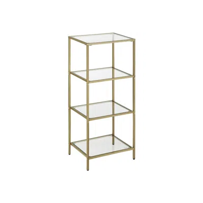 Breebe 4-tier Bookcase, Slim Shelving Unit