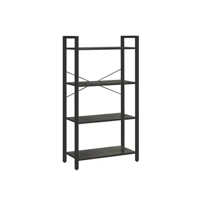 Breebe 4-tier Bookshelf In Black
