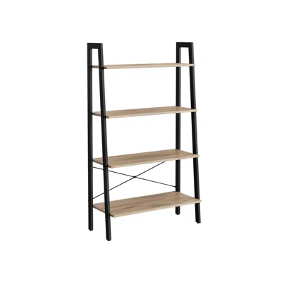 Breebe 4-tier Bookshelf Camel Brown And Black