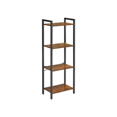 Breebe 4-tier Bookshelf Industrial Style