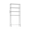 Breebe 4-tier Metal Over-the-toilet Storage Shelf Silver Gray