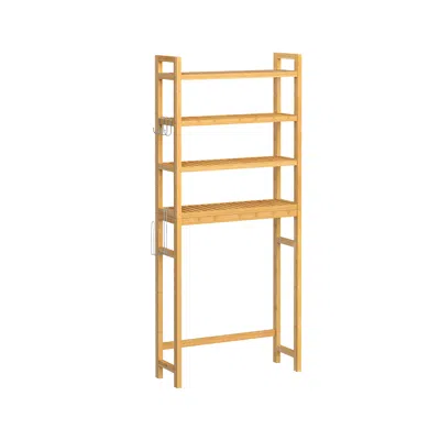 Breebe 4-tier Over-the-toilet Storage Shelf Natural Beige