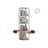 Breebe 4-tier Rotating Bookshelf With Bookends