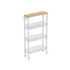 Breebe 4-tier Slim Rolling Storage Cart