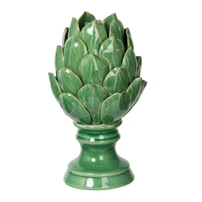 Breebe 4 X 4 X 7.5" Helsa Blooming Artichoke Accent, Small-green