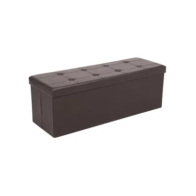 Breebe 43 Inches Folding Storage Ottoman Bench