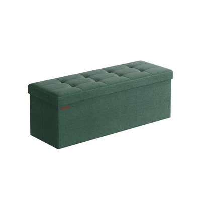 Breebe 43" Wide Folding Storage Ottoman Bench Retro Green