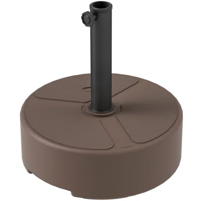Breebe 44 Lb Round Patio Umbrella Base Stand In Brown