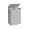 Breebe 44.9 Gal. Laundry Hamper With Lid And Handles In Gray