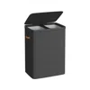 Breebe 44.9 Gal. Laundry Hamper With Lid And Handles In Black