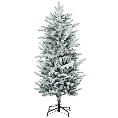 Breebe 4.5ft Artificial Christmas Tree With Snow Frosted Branches In Multi