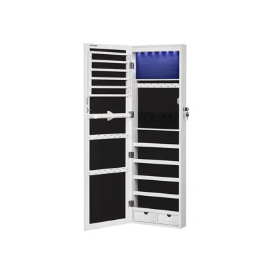 Breebe 47.2"h White Hanging Jewelry Armoire