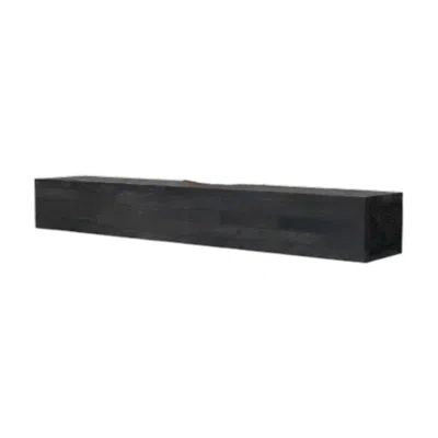 Breebe 48" Rustic Wood Fireplace Mantel,wall-mounted & Floating Shelf For Home Decor In Black