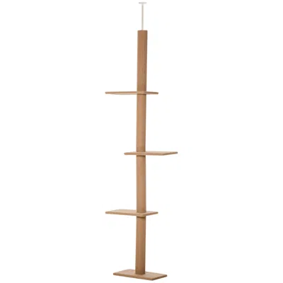 Breebe 4-level Cat Tree With Sisal Scratching Posts And Platforms In Brown