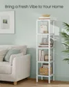 Breebe 5-tier Bamboo Storage Shelf In White