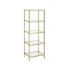 Breebe 5-tier Bookcase, Slim Shelving Unit