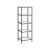 Breebe 5-tier Bookcase, Slim Shelving Unit