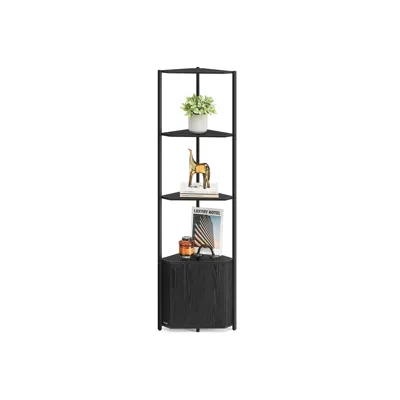 Breebe 5-tier Corner Shelving Unit In Black