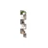 Breebe 5-tier Floating Corner Bookshelf