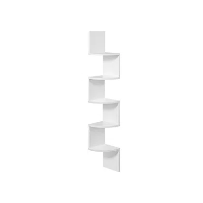Breebe 5-tier Floating Corner Bookshelf